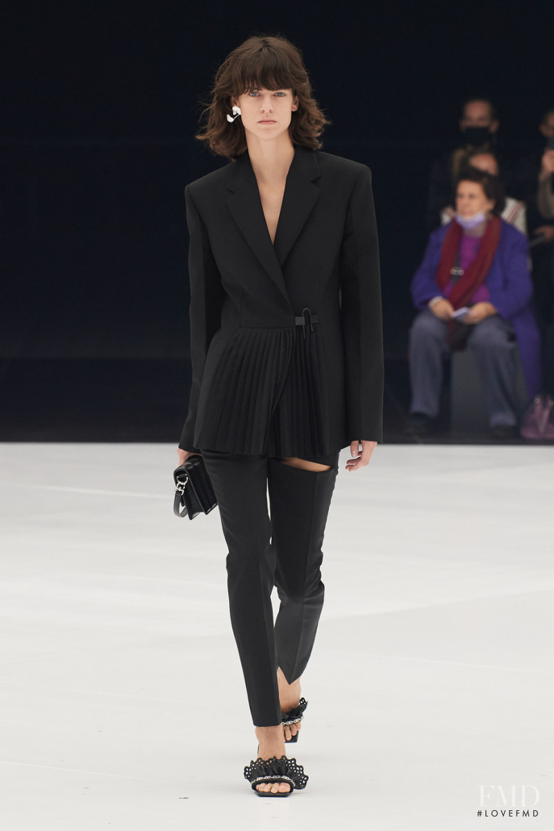 Miriam Sanchez featured in  the Givenchy fashion show for Spring/Summer 2022