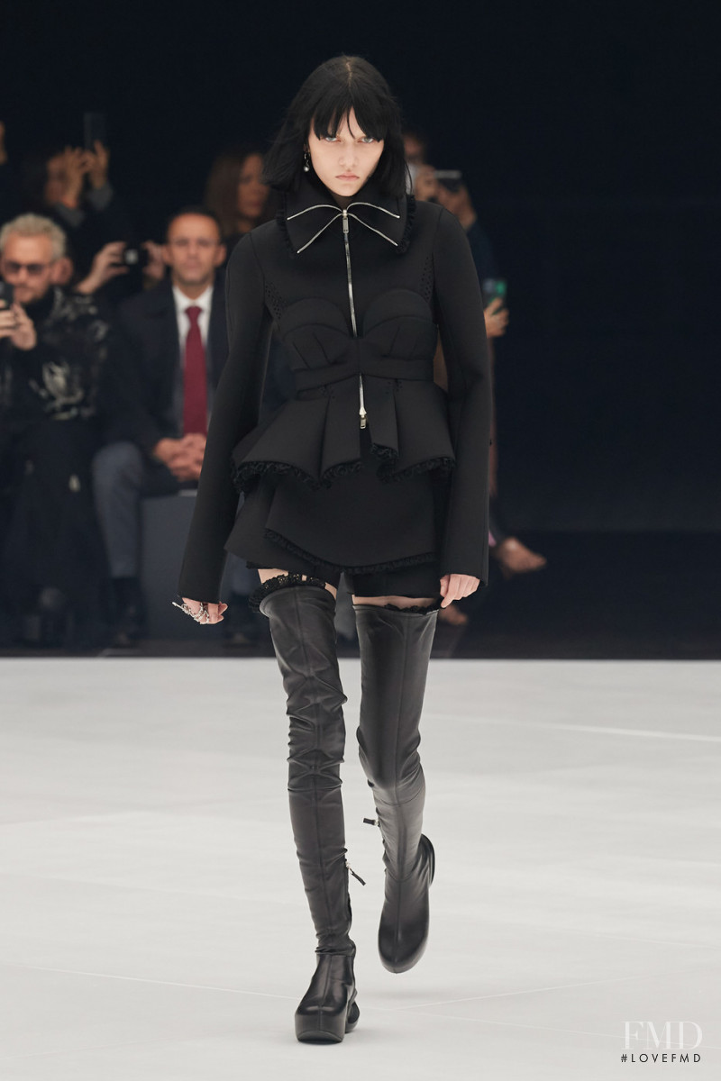 Sofia Steinberg featured in  the Givenchy fashion show for Spring/Summer 2022