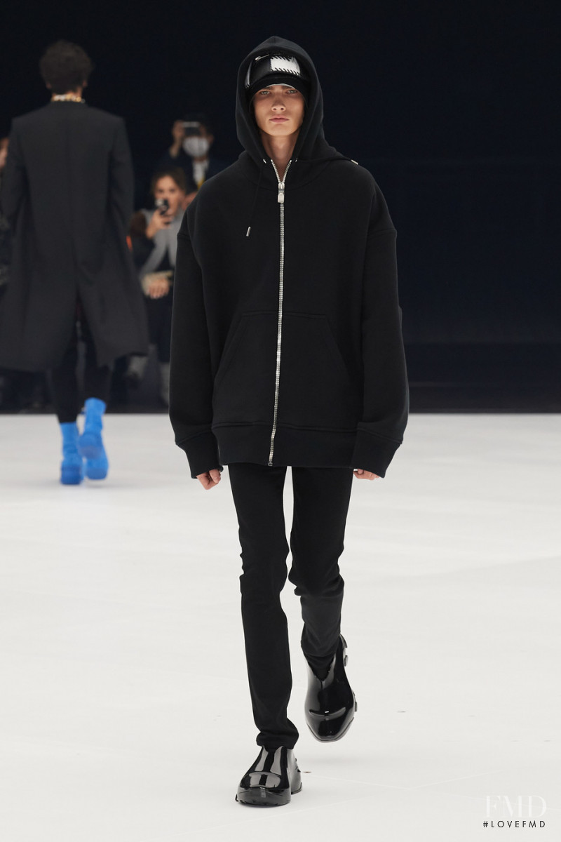 Lukas Gomann featured in  the Givenchy fashion show for Spring/Summer 2022