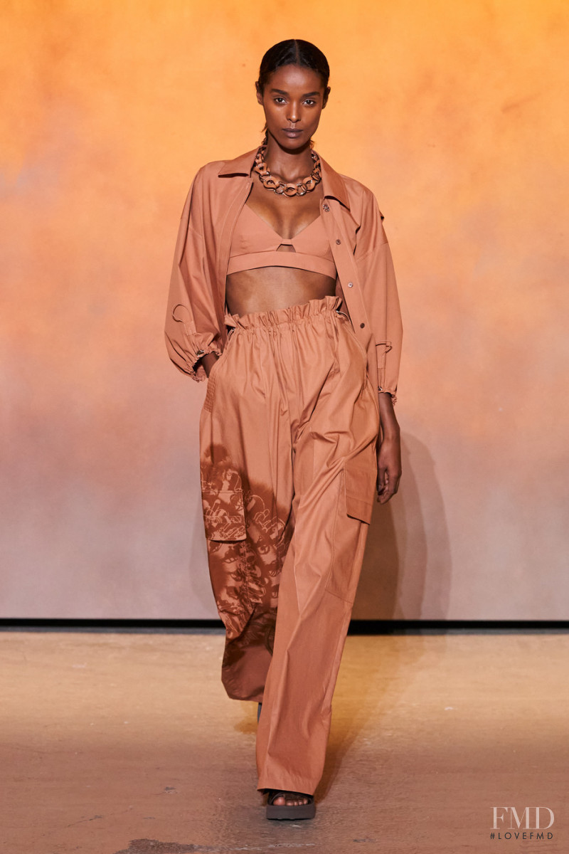 Malika Louback featured in  the Hermès fashion show for Spring/Summer 2022
