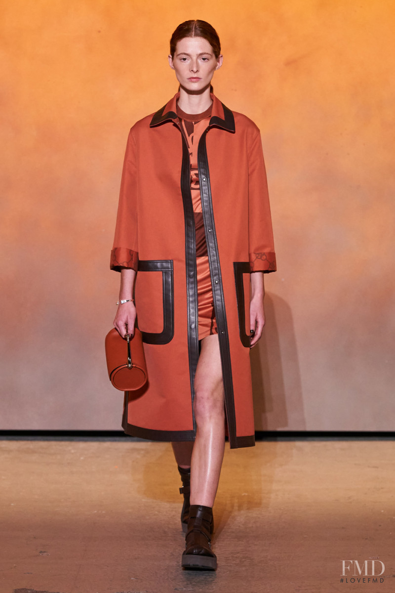 Clementine Balcaen featured in  the Hermès fashion show for Spring/Summer 2022