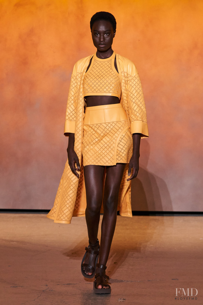 Nyagua Ruea featured in  the Hermès fashion show for Spring/Summer 2022