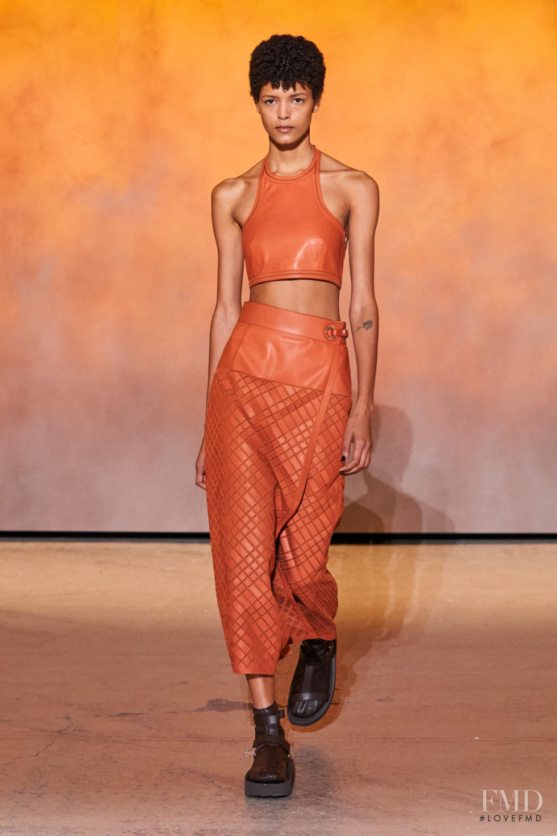 Laiza de Moura featured in  the Hermès fashion show for Spring/Summer 2022