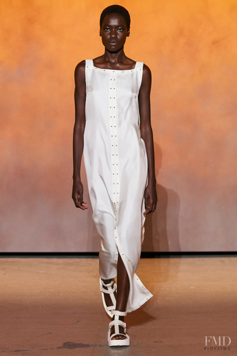 Awar Odhiang featured in  the Hermès fashion show for Spring/Summer 2022