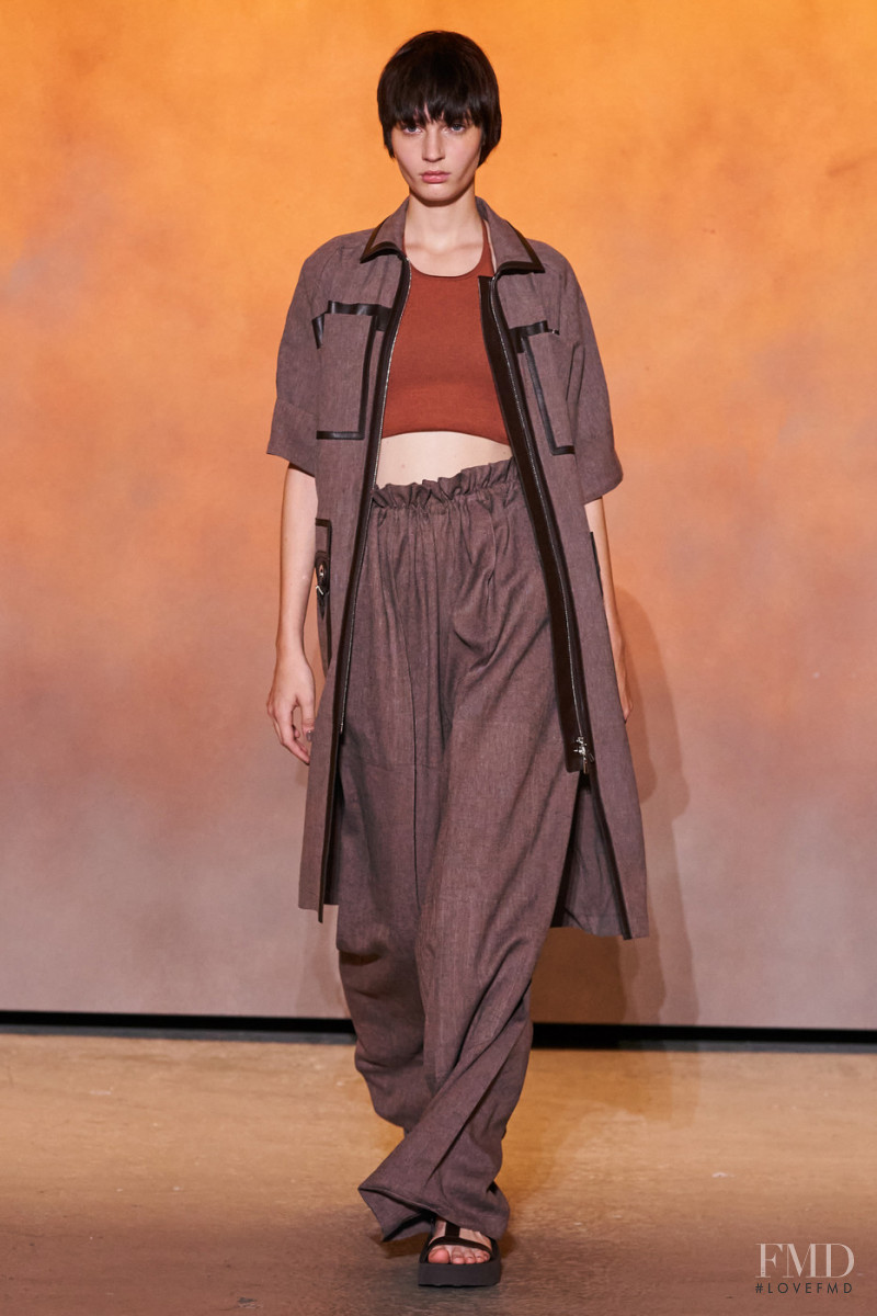 Eleonore Ghiuritan featured in  the Hermès fashion show for Spring/Summer 2022