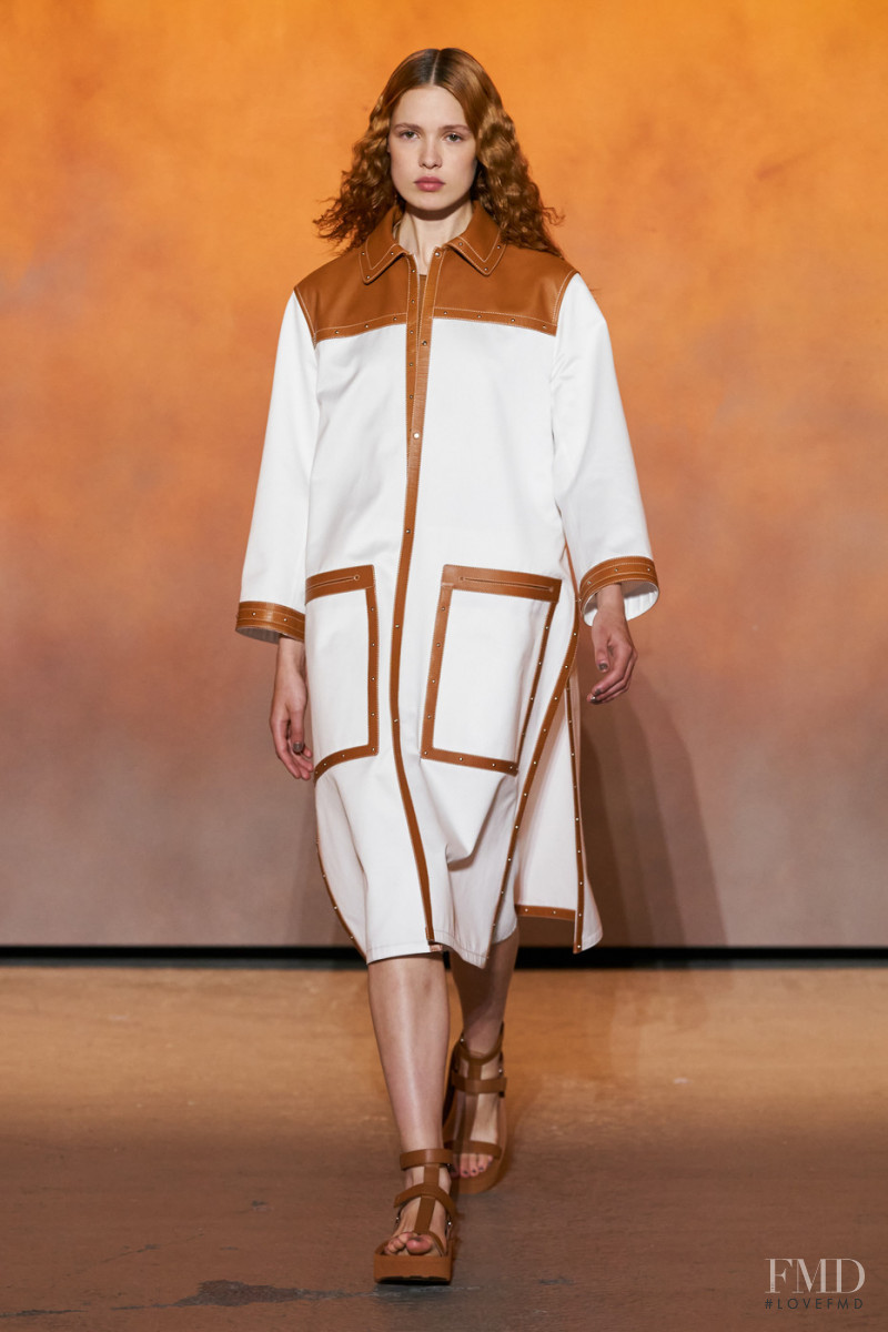 Livia Walters featured in  the Hermès fashion show for Spring/Summer 2022