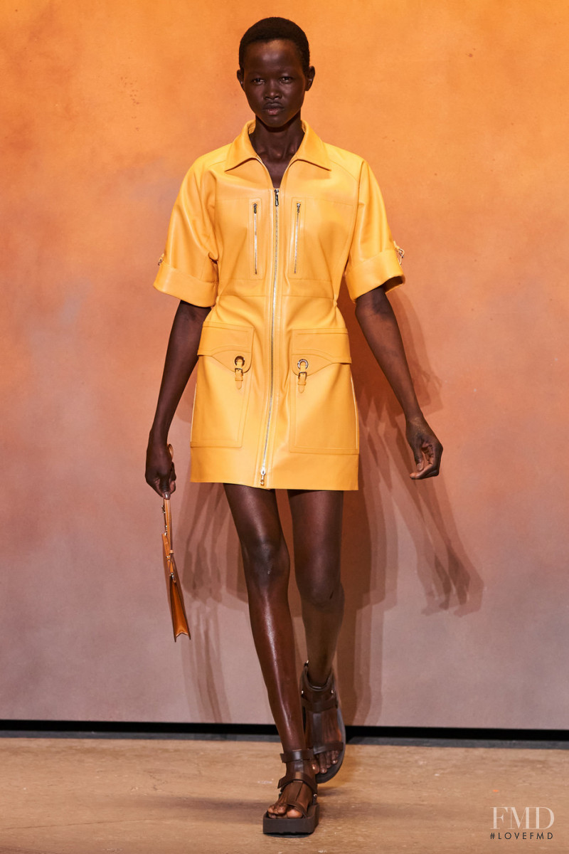 Anyiel Majok featured in  the Hermès fashion show for Spring/Summer 2022