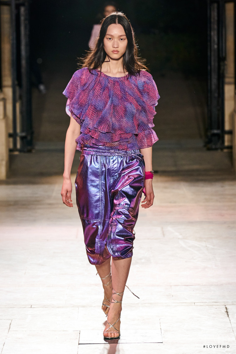 Chloe Oh featured in  the Isabel Marant fashion show for Spring/Summer 2022
