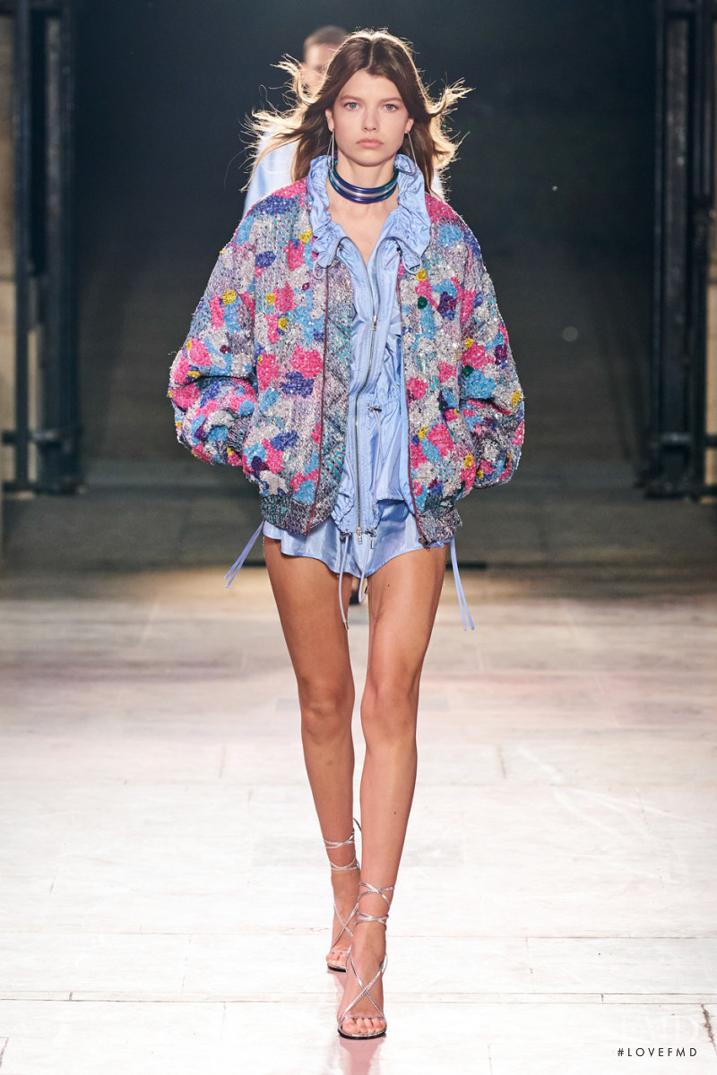 Mathilde Henning featured in  the Isabel Marant fashion show for Spring/Summer 2022