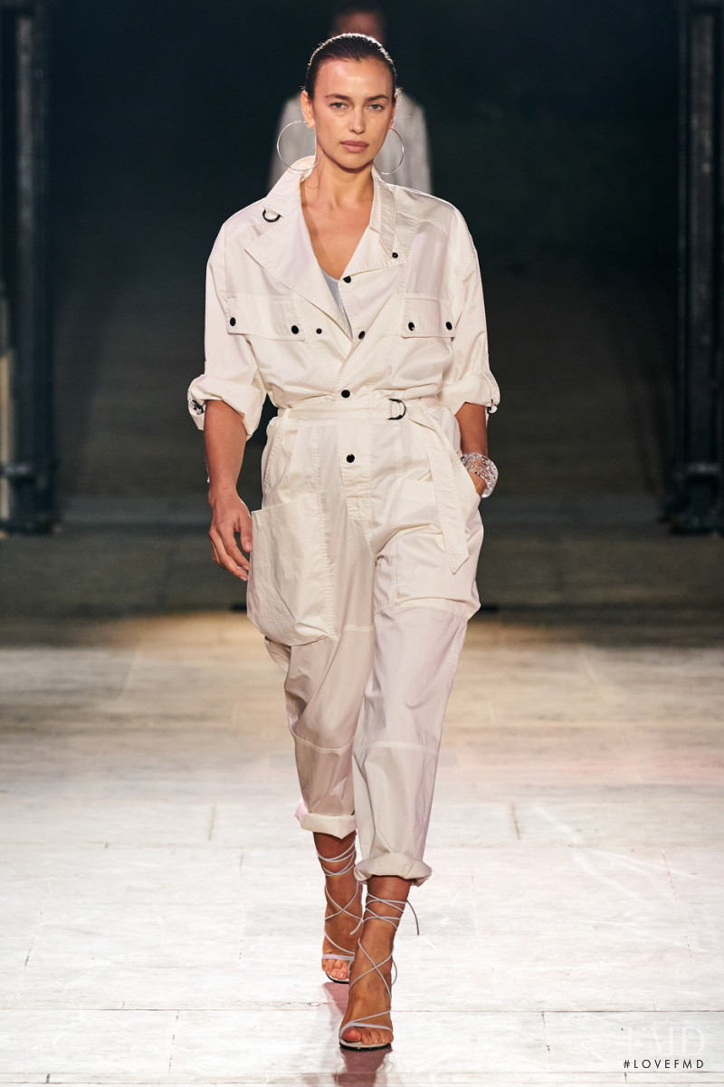 Irina Shayk featured in  the Isabel Marant fashion show for Spring/Summer 2022