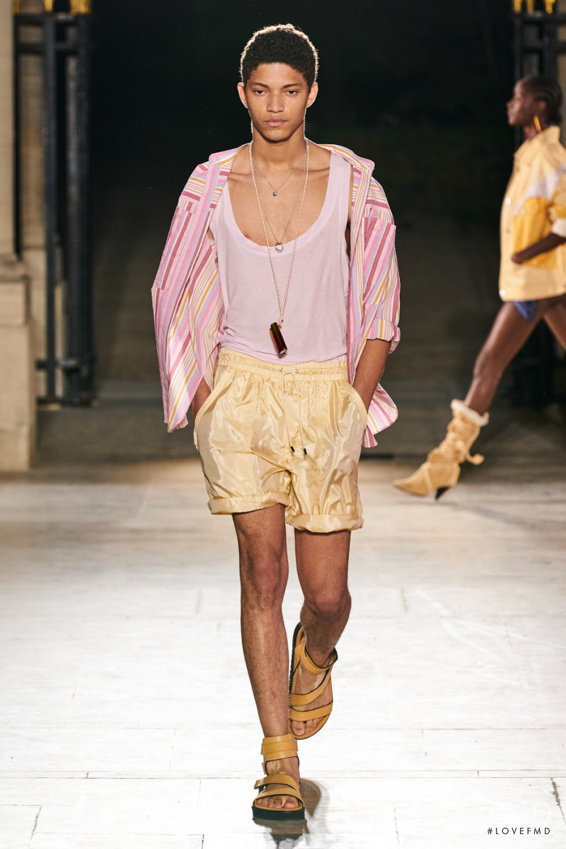 Jeranimo van Russel featured in  the Isabel Marant fashion show for Spring/Summer 2022