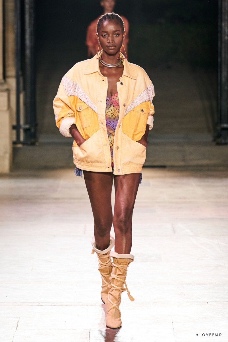 Oumie Jammeh featured in  the Isabel Marant fashion show for Spring/Summer 2022