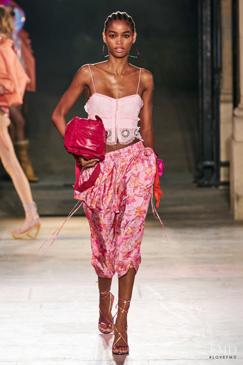 Blesnya Minher featured in  the Isabel Marant fashion show for Spring/Summer 2022