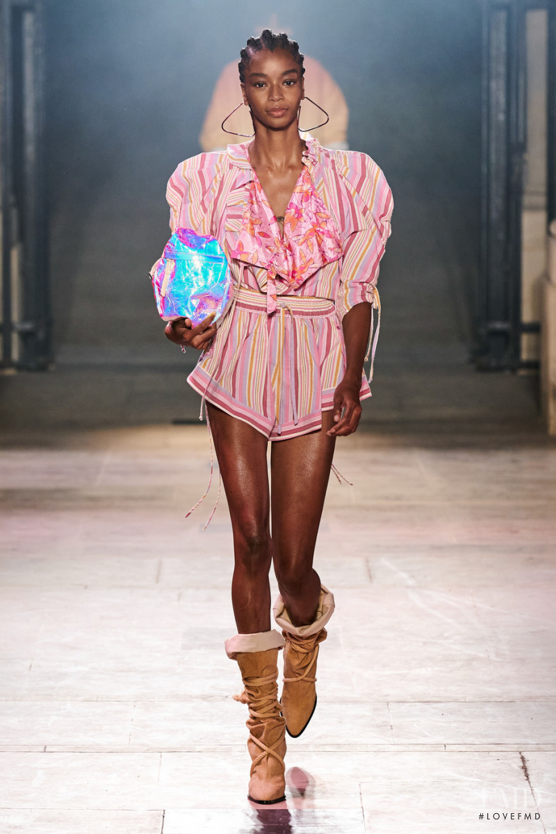 Kyla Ramsey featured in  the Isabel Marant fashion show for Spring/Summer 2022