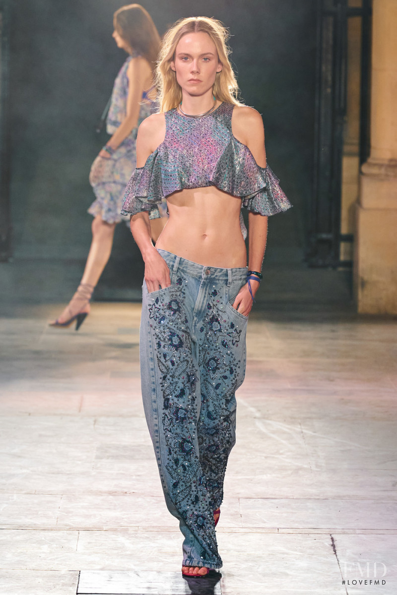 Kiki Willems featured in  the Isabel Marant fashion show for Spring/Summer 2022
