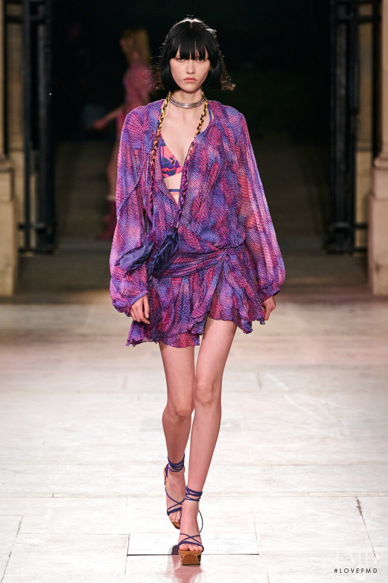 Sofia Steinberg featured in  the Isabel Marant fashion show for Spring/Summer 2022