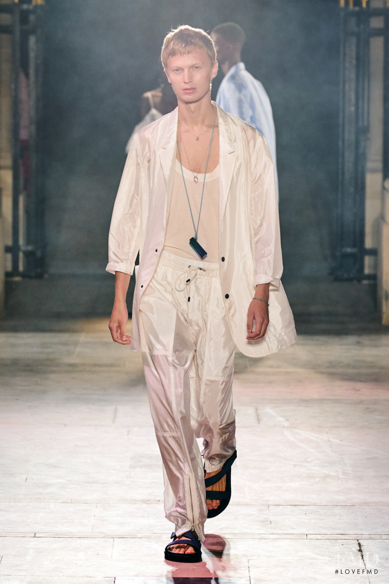 Jonas Glöer featured in  the Isabel Marant fashion show for Spring/Summer 2022