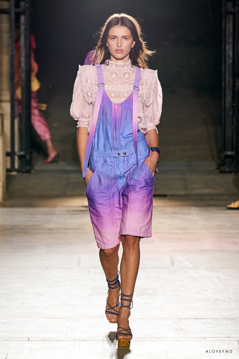 Adele Aldighieri featured in  the Isabel Marant fashion show for Spring/Summer 2022