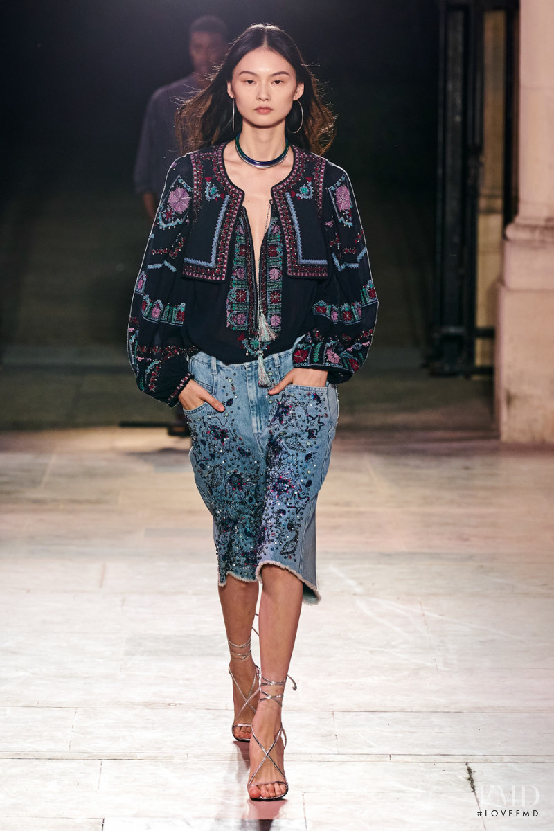 Cong He featured in  the Isabel Marant fashion show for Spring/Summer 2022