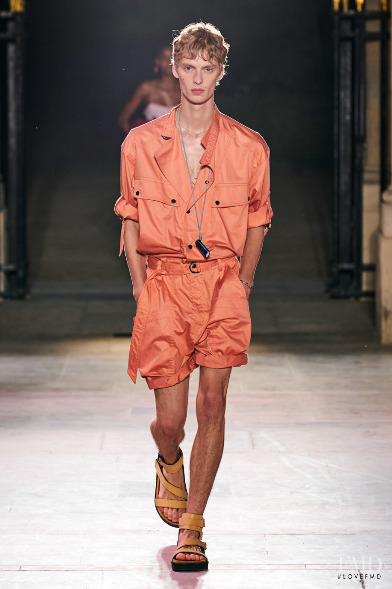Leon Dame featured in  the Isabel Marant fashion show for Spring/Summer 2022