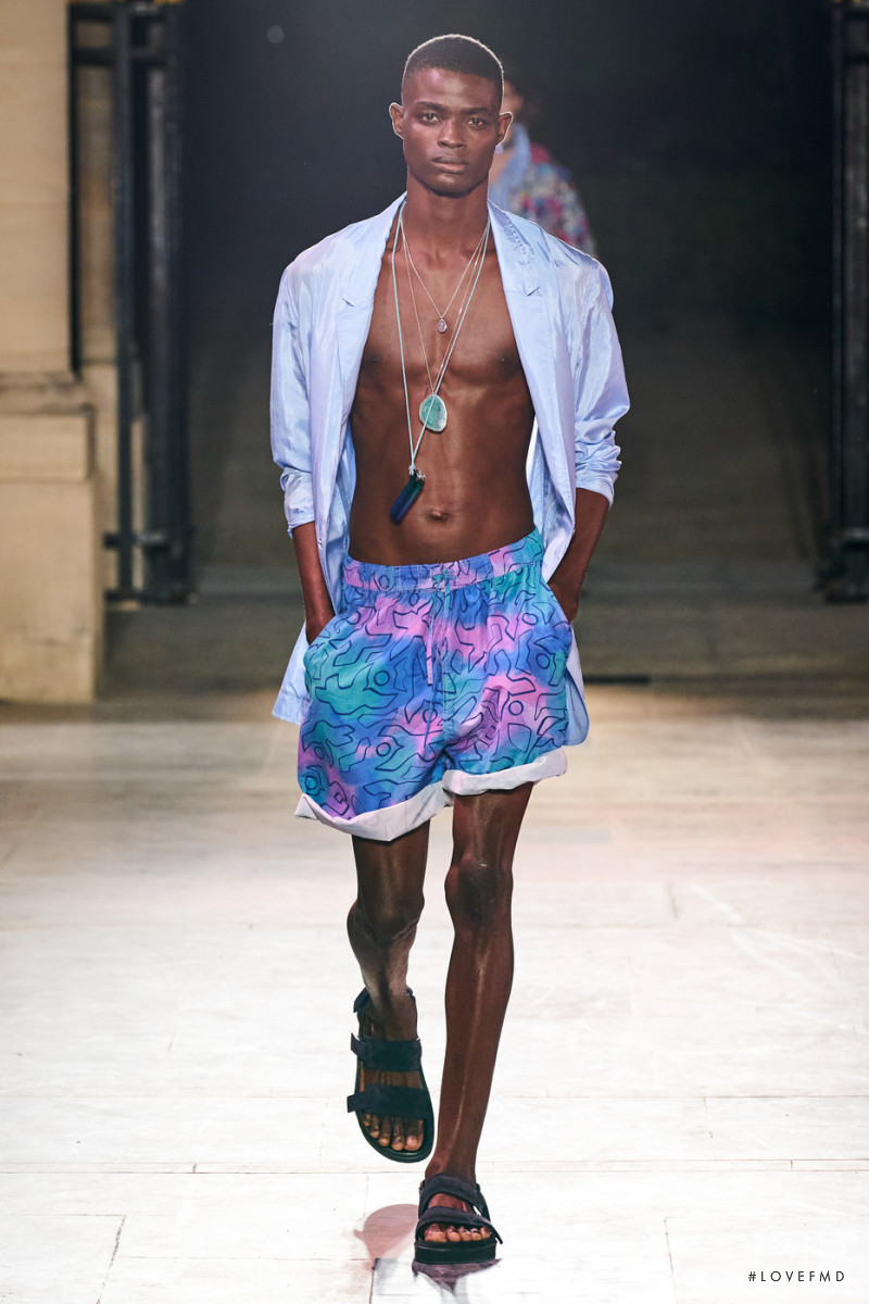 Kelvin Adewole featured in  the Isabel Marant fashion show for Spring/Summer 2022