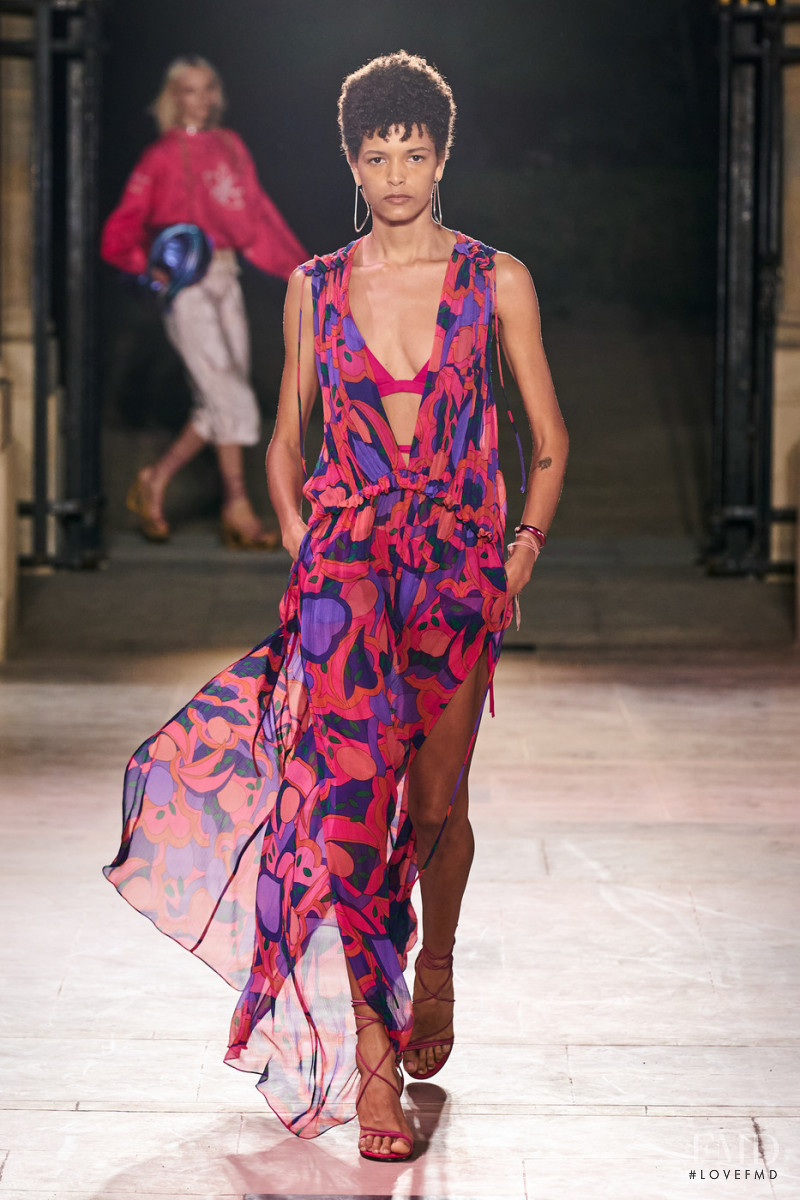 Laiza de Moura featured in  the Isabel Marant fashion show for Spring/Summer 2022