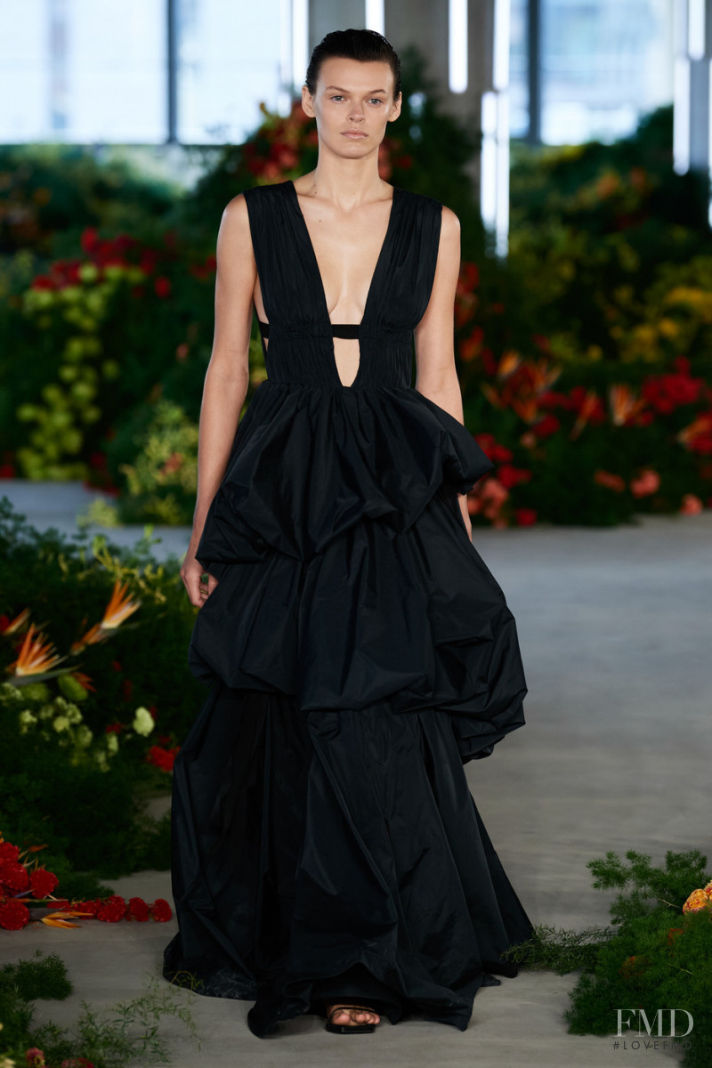 Cara Taylor featured in  the Jason Wu Collection fashion show for Spring/Summer 2022