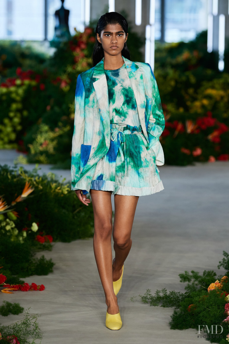 Ashley Radjarame featured in  the Jason Wu Collection fashion show for Spring/Summer 2022