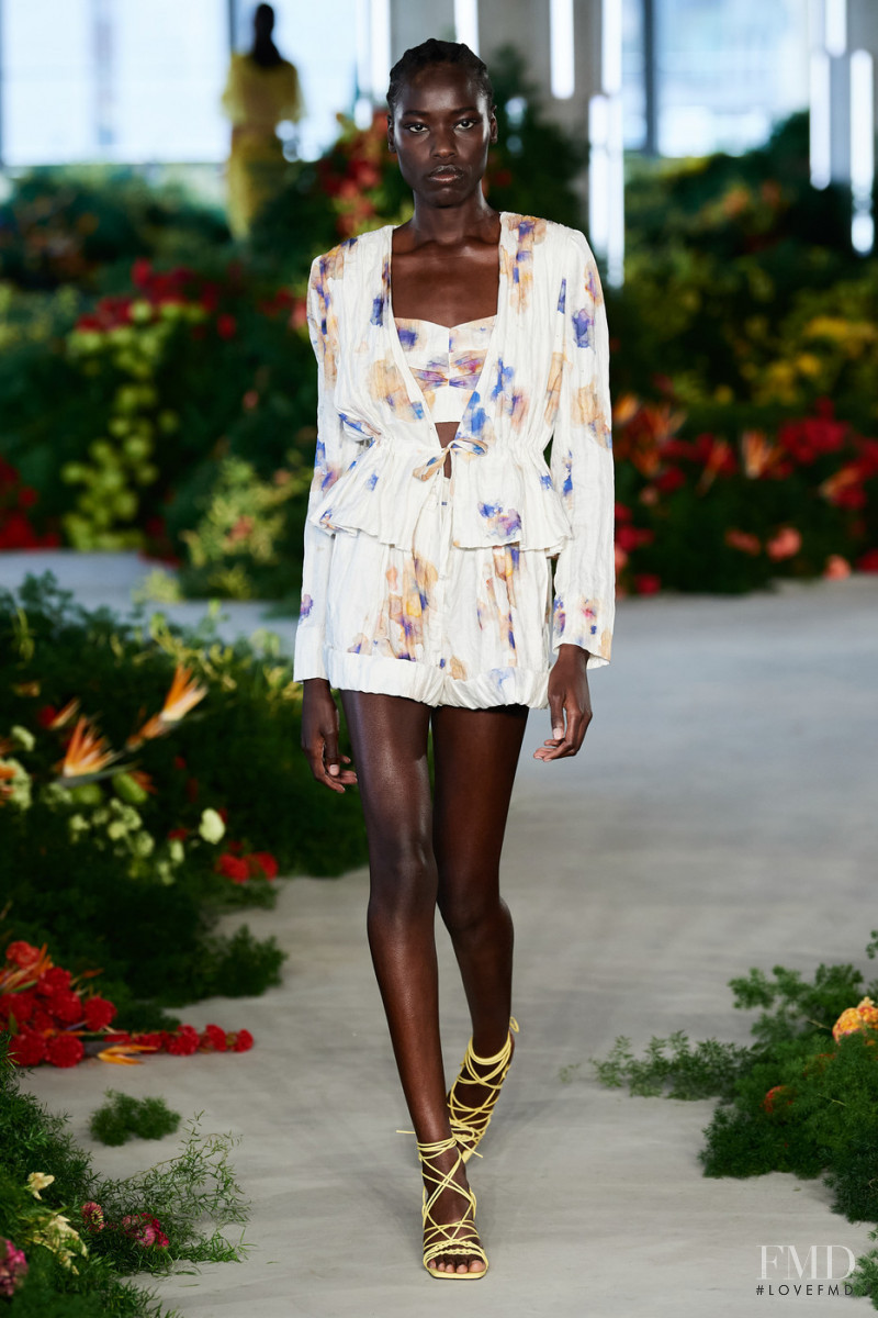 Awar Odhiang featured in  the Jason Wu Collection fashion show for Spring/Summer 2022