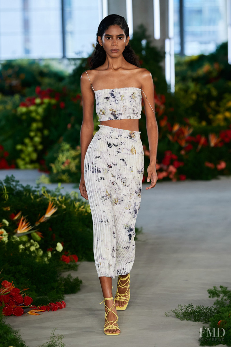 Allana Santos Brito featured in  the Jason Wu Collection fashion show for Spring/Summer 2022