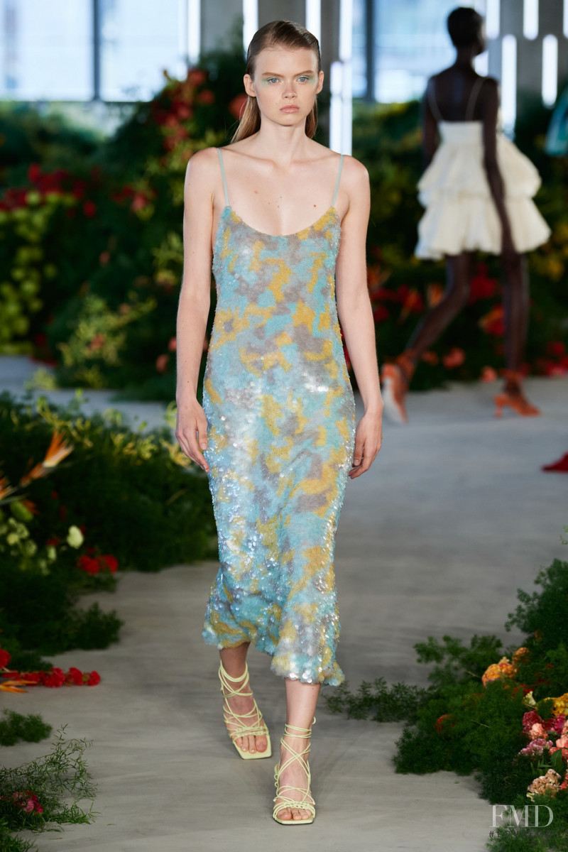 Evie Harris featured in  the Jason Wu Collection fashion show for Spring/Summer 2022