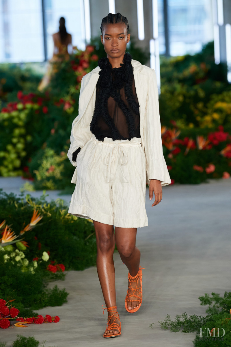 Saibatou Toure featured in  the Jason Wu Collection fashion show for Spring/Summer 2022