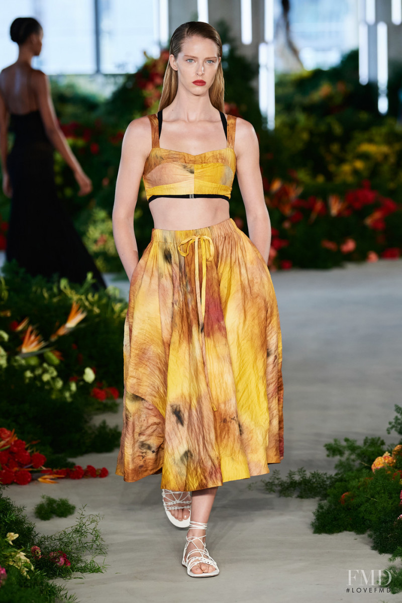 Abby Champion featured in  the Jason Wu Collection fashion show for Spring/Summer 2022
