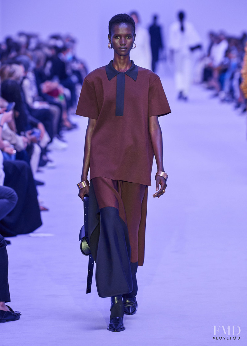 Amar Akway featured in  the Jil Sander fashion show for Spring/Summer 2022
