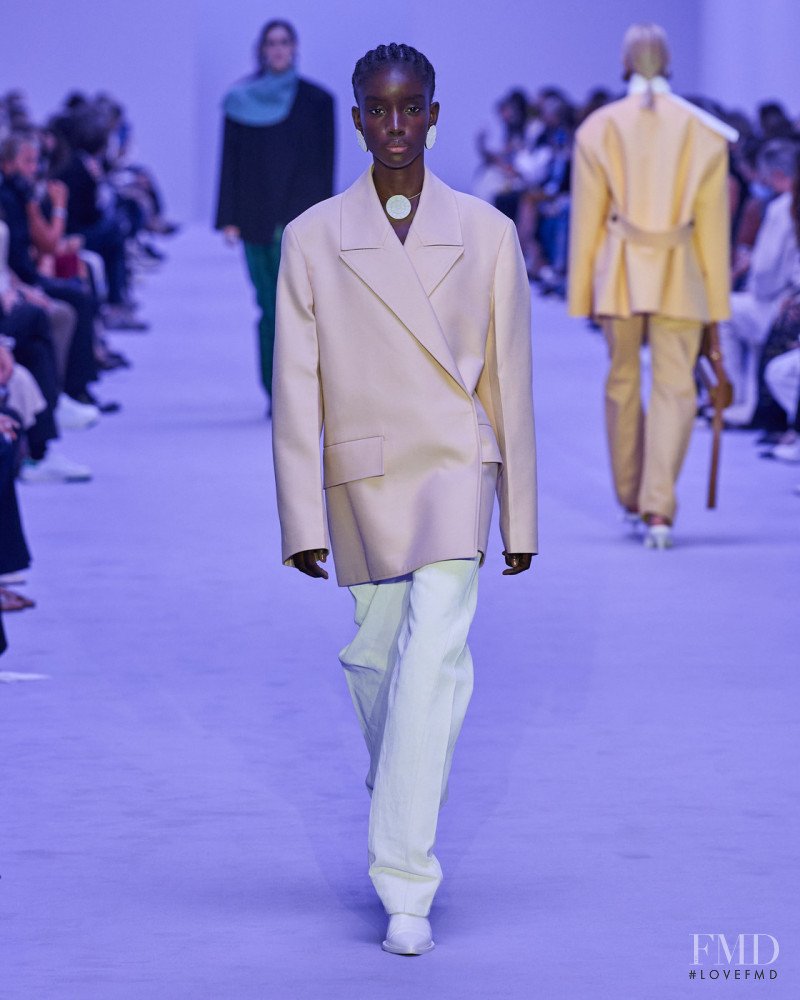 Maty Fall Diba featured in  the Jil Sander fashion show for Spring/Summer 2022