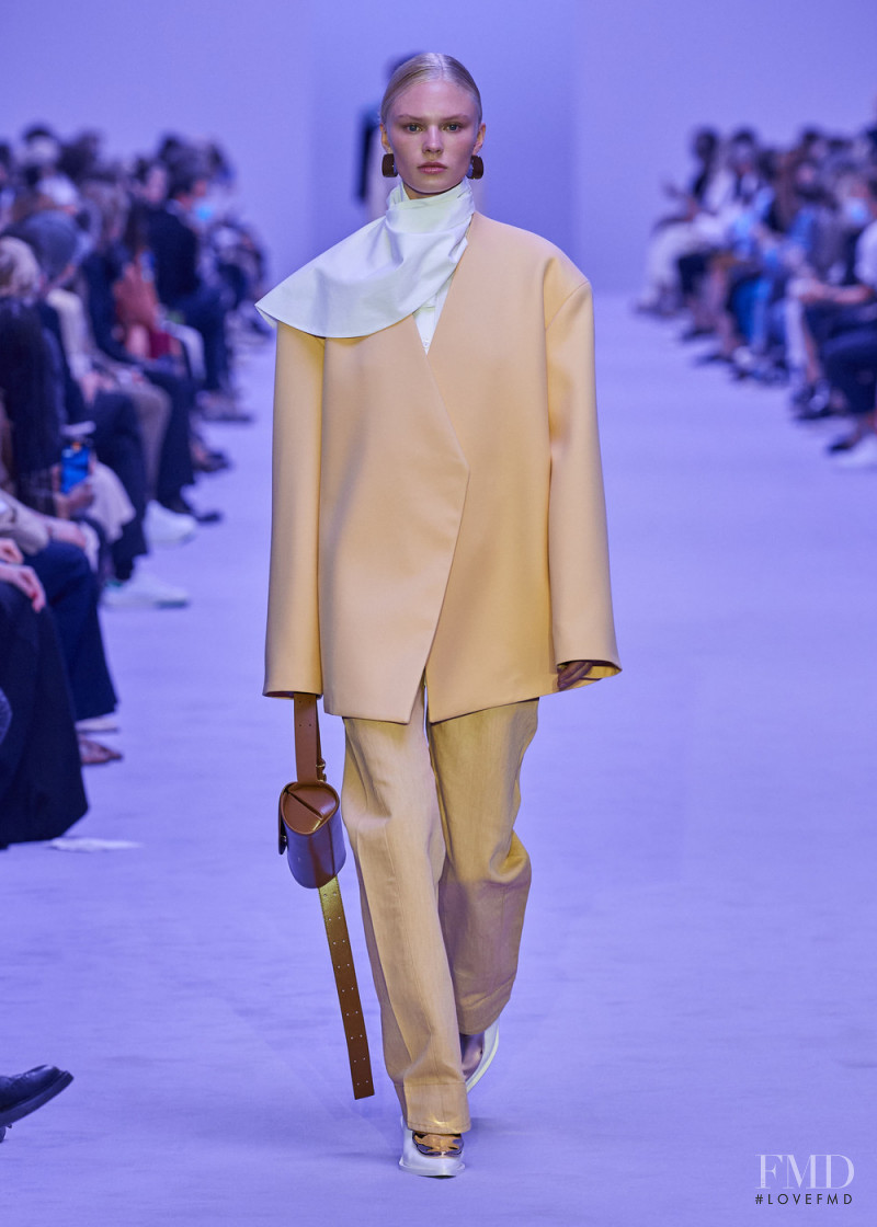 Vilma Sjöberg featured in  the Jil Sander fashion show for Spring/Summer 2022