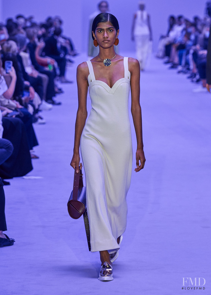 Ashley Radjarame featured in  the Jil Sander fashion show for Spring/Summer 2022