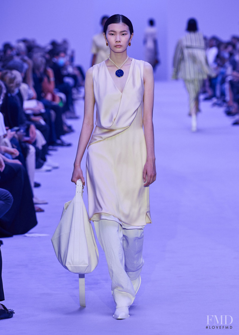 Sherry Shi featured in  the Jil Sander fashion show for Spring/Summer 2022
