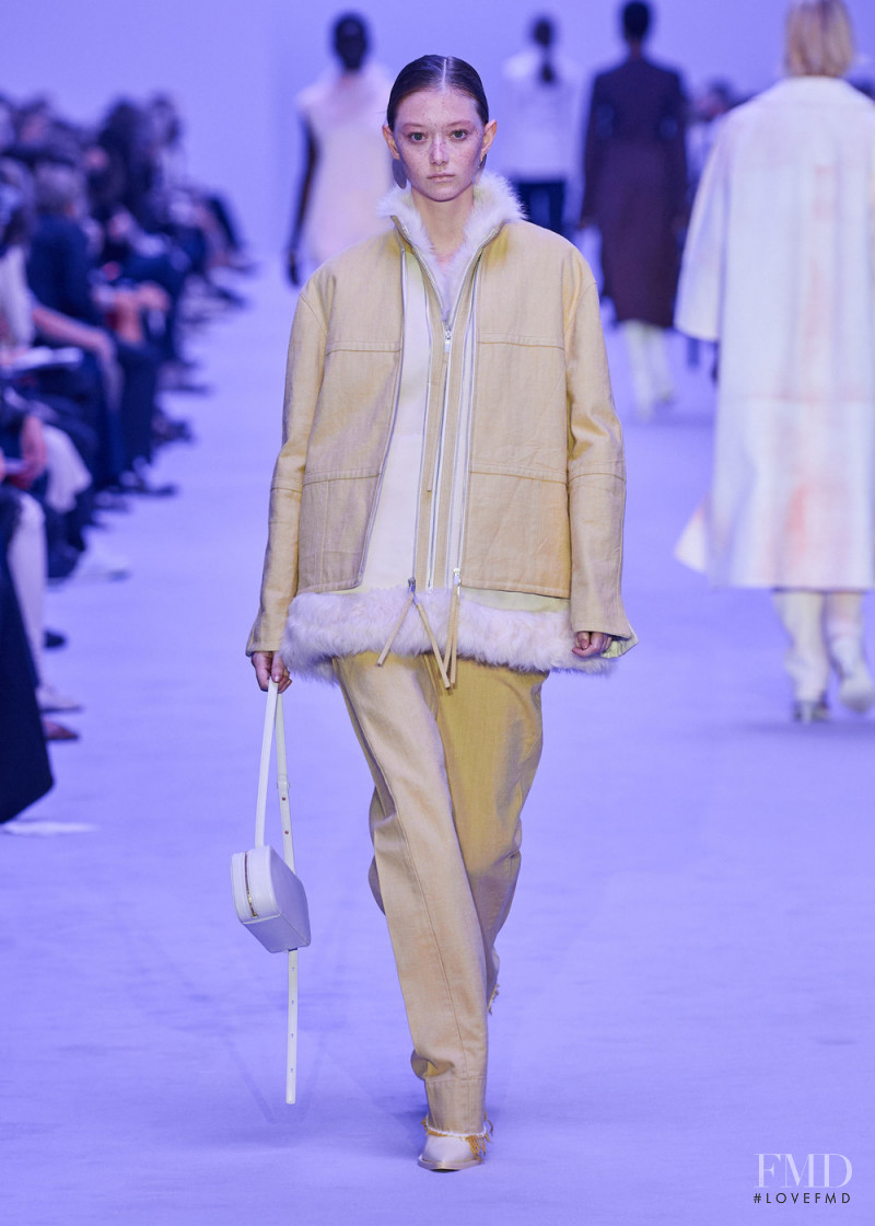 Sara Grace Wallerstedt featured in  the Jil Sander fashion show for Spring/Summer 2022