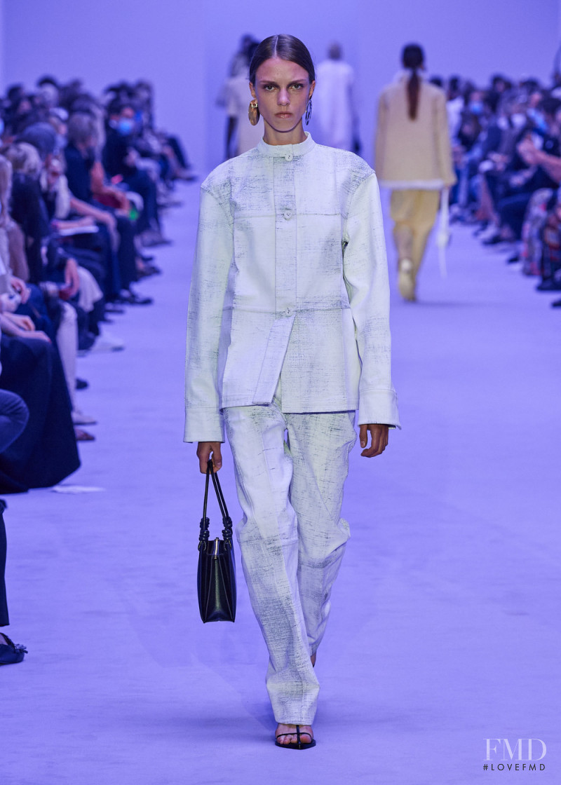Margot Gaspar featured in  the Jil Sander fashion show for Spring/Summer 2022