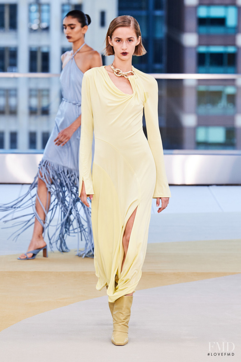 Quinn Elin Mora featured in  the Jonathan Simkhai fashion show for Spring/Summer 2022