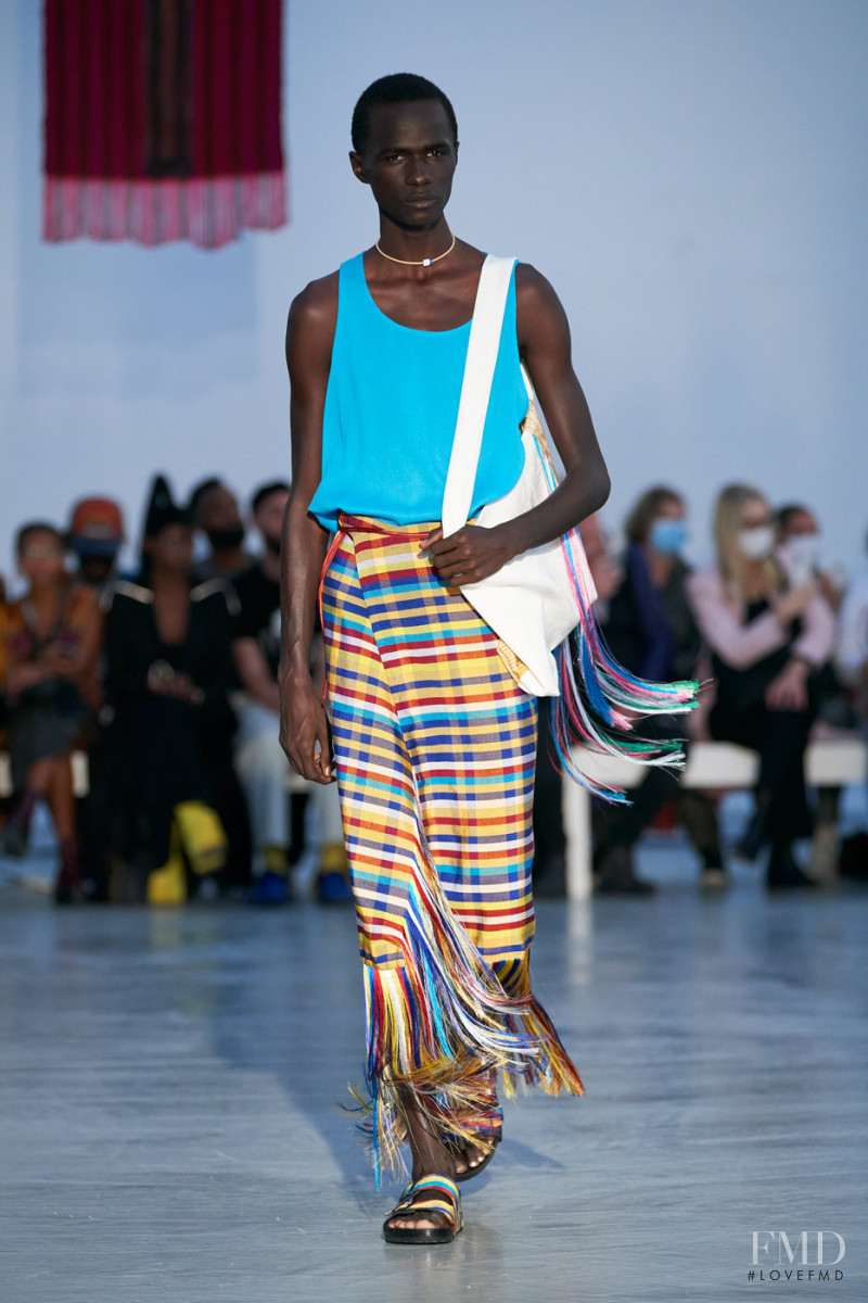 Malick Bodian featured in  the Kenneth Ize fashion show for Spring/Summer 2022