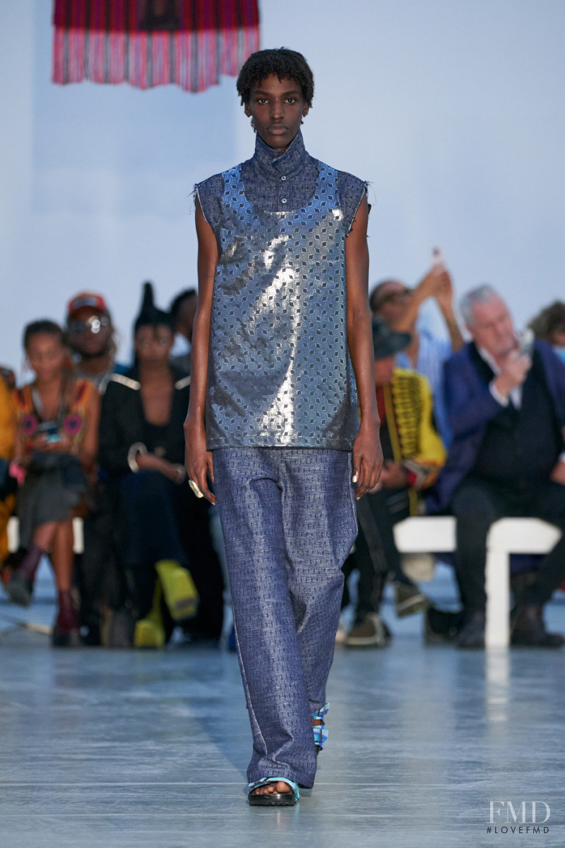 Jibriil Ollow featured in  the Kenneth Ize fashion show for Spring/Summer 2022