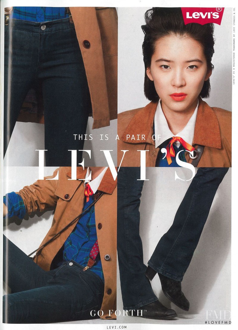 Irene Kim featured in  the Levi’s advertisement for Autumn/Winter 2012