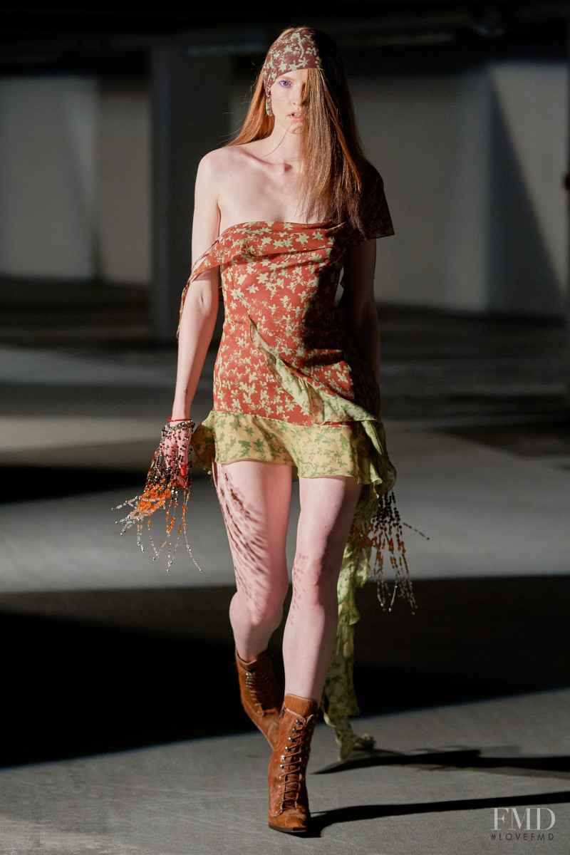 Sophia Friesen featured in  the Knwls fashion show for Spring/Summer 2022