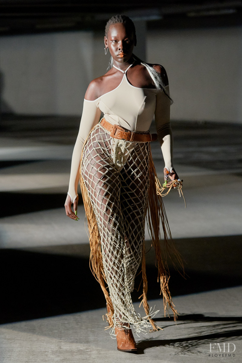 Ajok Daing featured in  the Knwls fashion show for Spring/Summer 2022