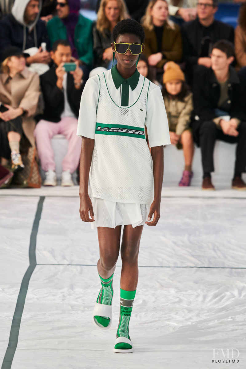 Laura Reyes featured in  the Lacoste fashion show for Spring/Summer 2022