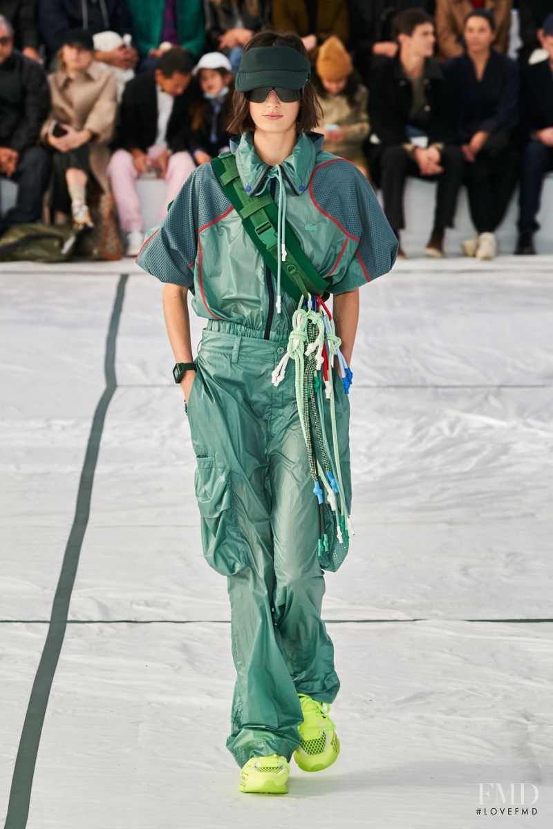 Miriam Saiz featured in  the Lacoste fashion show for Spring/Summer 2022