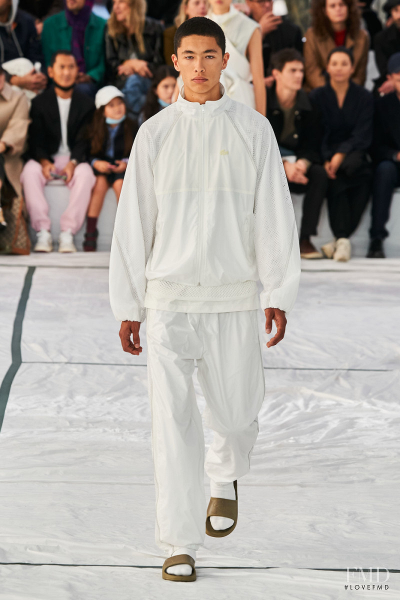 Issa Naciri featured in  the Lacoste fashion show for Spring/Summer 2022