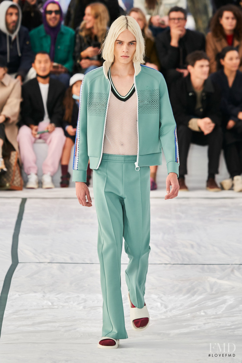 Ilias Loopmans featured in  the Lacoste fashion show for Spring/Summer 2022
